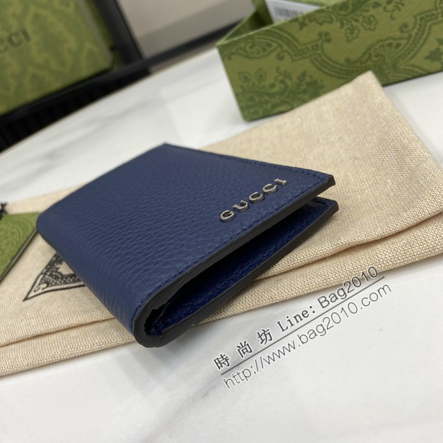 Gucci專櫃古馳最新款飾Gucci標識長款卡片夾男士卡包 jh2490型號：771159